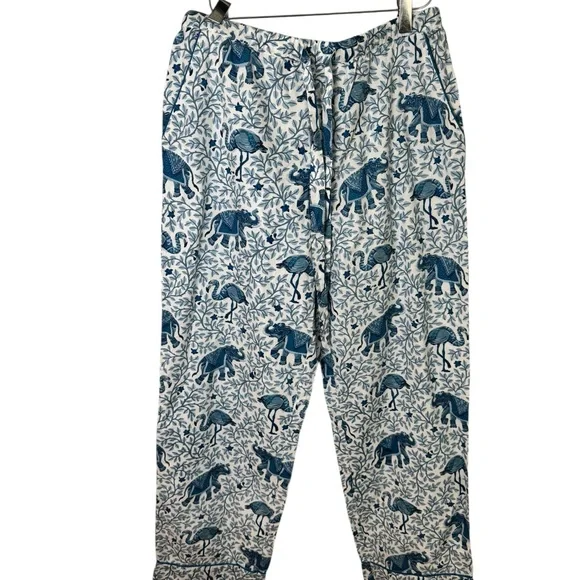 Printfresh Flamenco long sleeve Pajama Set in blue size small NEW - Picture 5 of 9